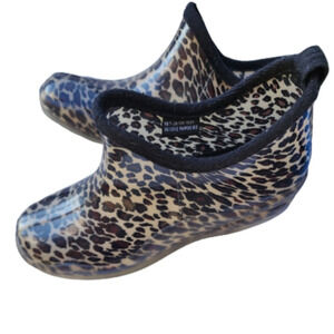Capelli Leopard pixie rain‎ boots 9.5/10